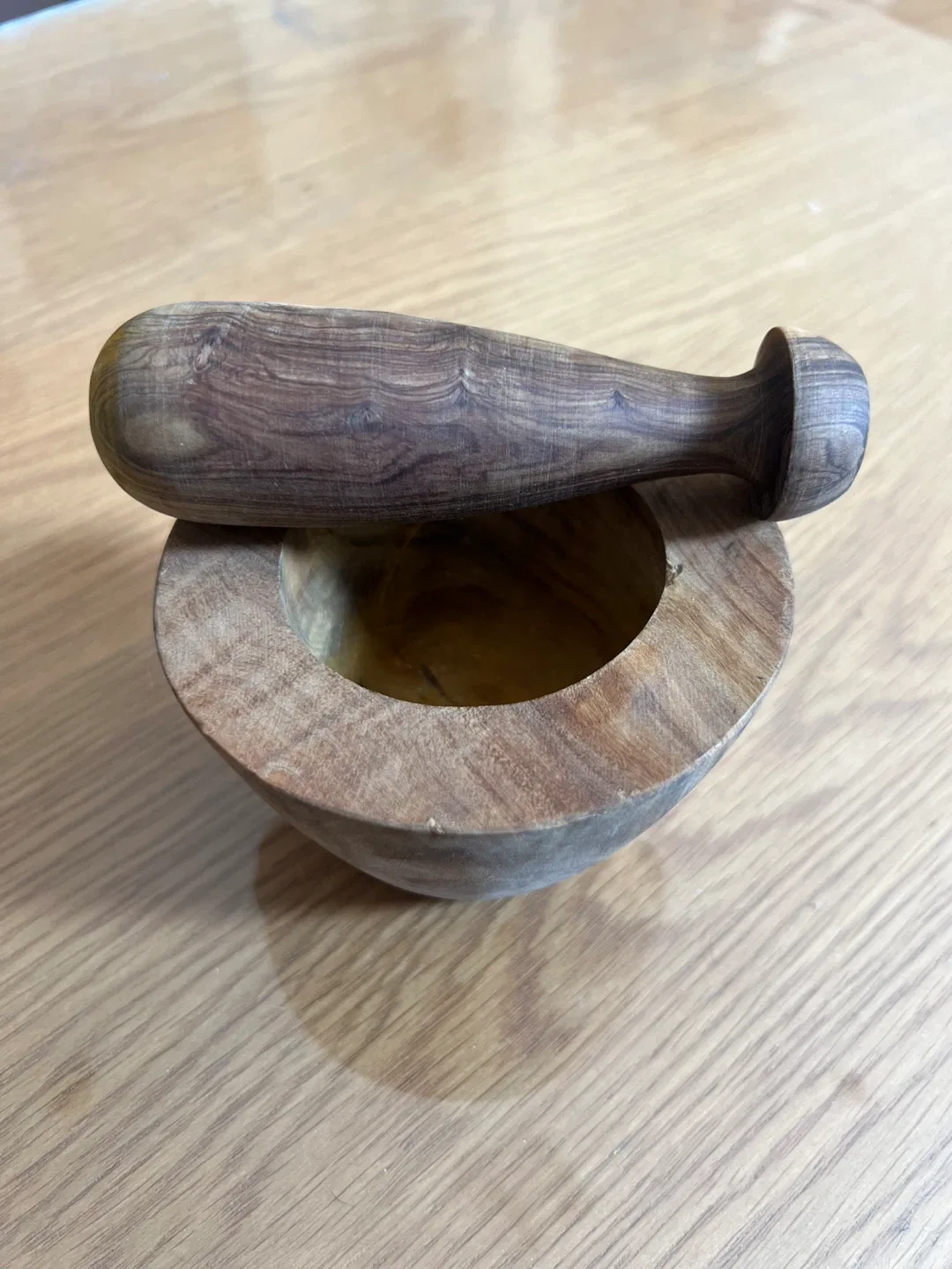 Wooden Mortar and Pestle Set image indicator(2)