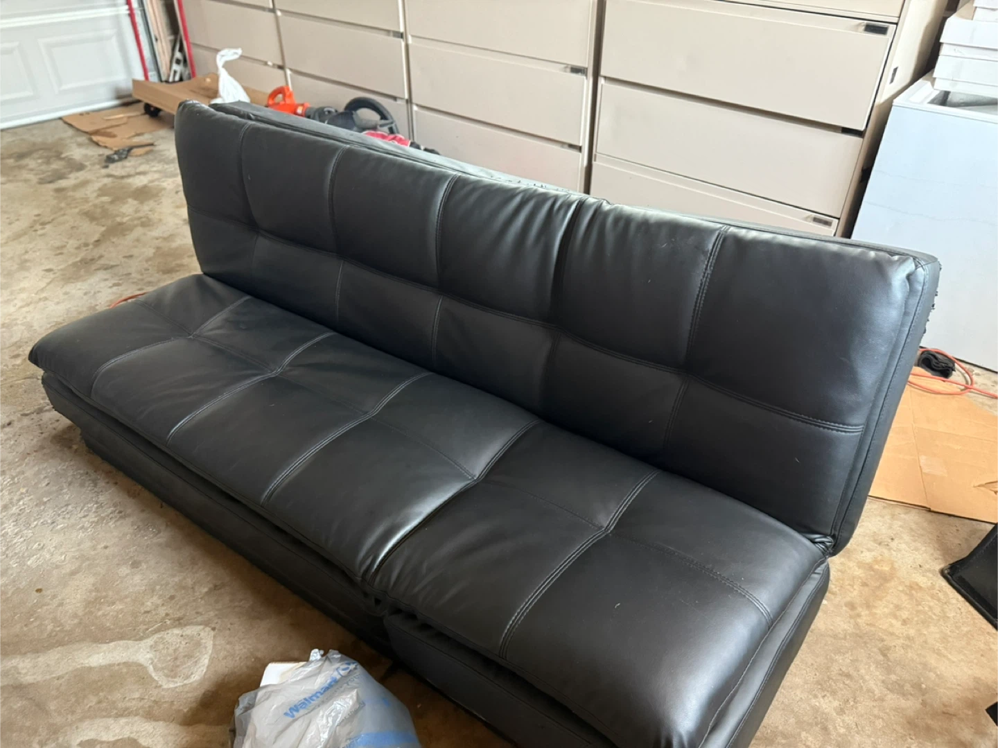 Black Futon Sofa Bed - photo 4