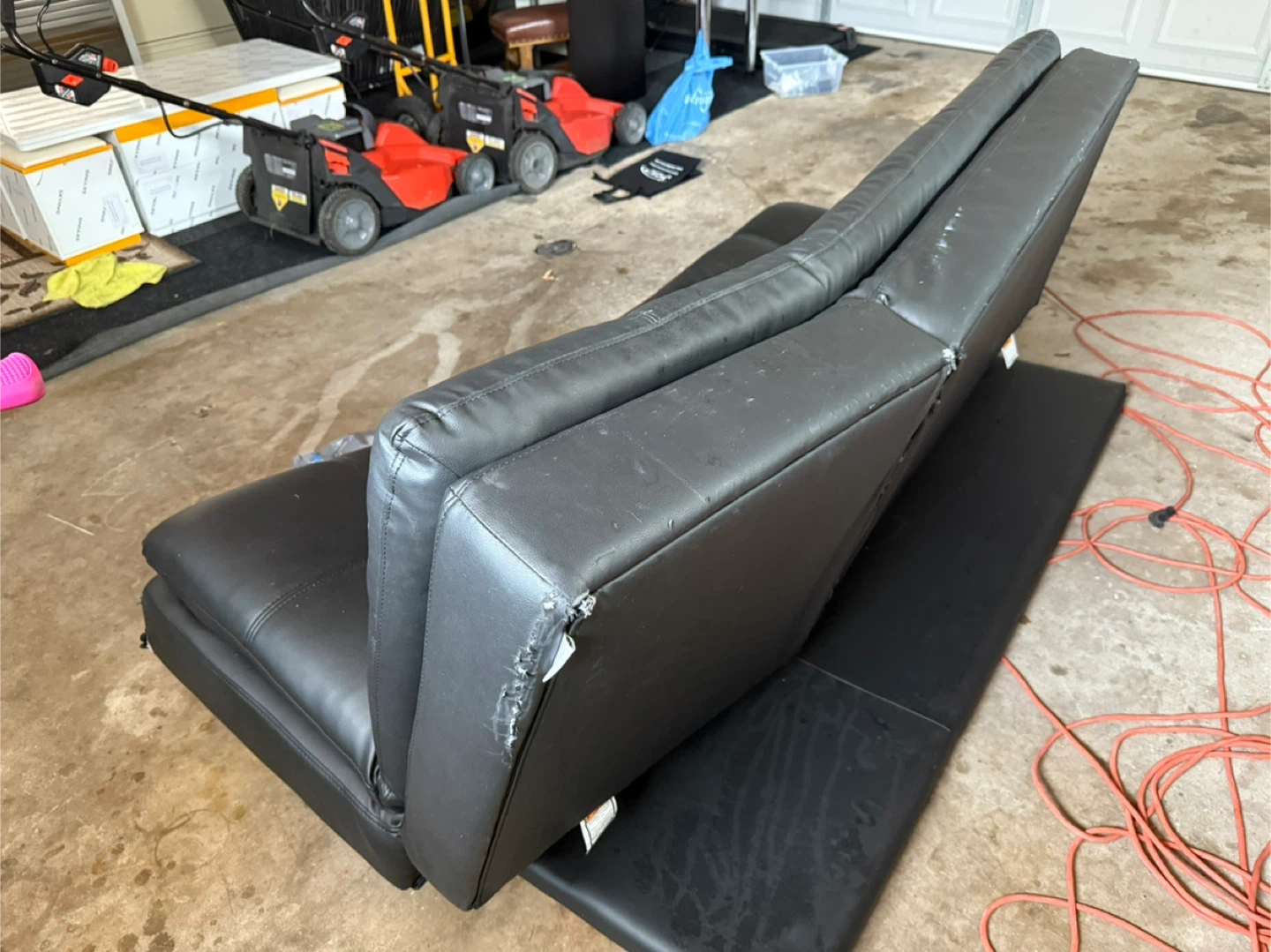 Black Futon Sofa Bed - photo 3