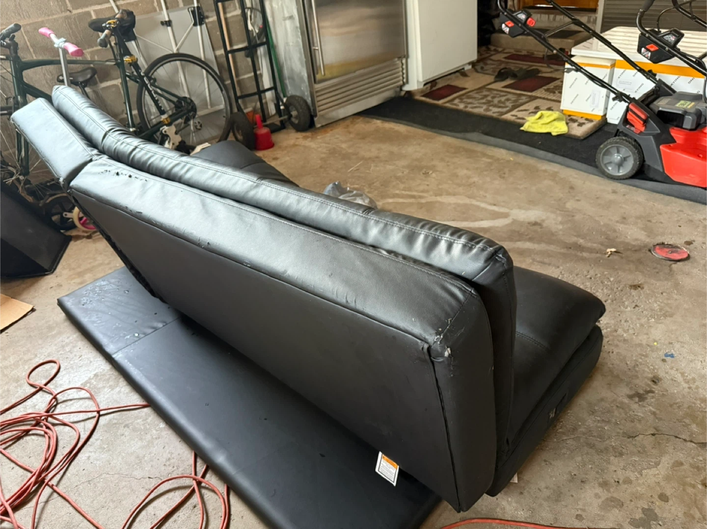 Black Futon Sofa Bed - photo 2