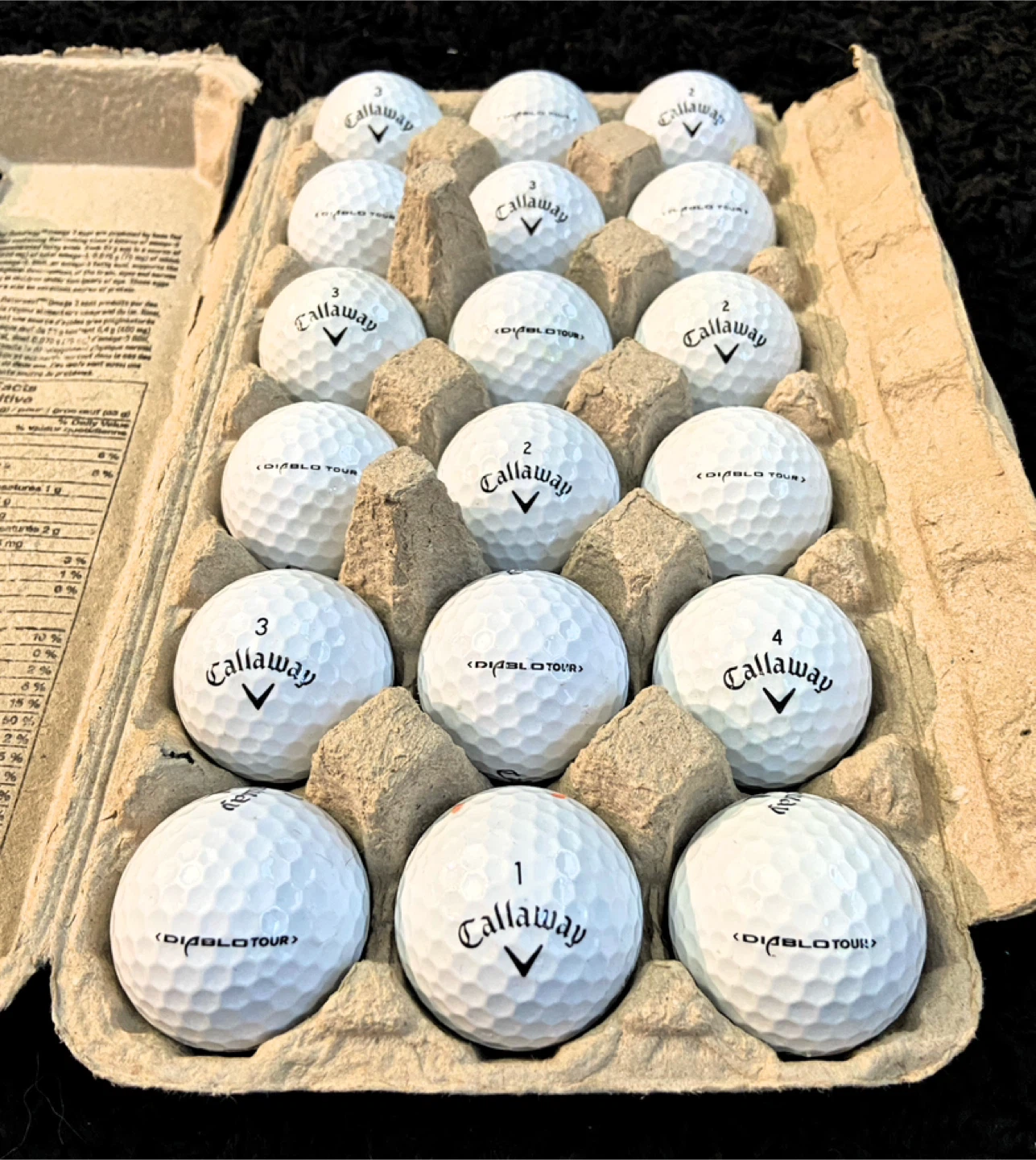 18 Callaway Diablo Tour Golf Balls