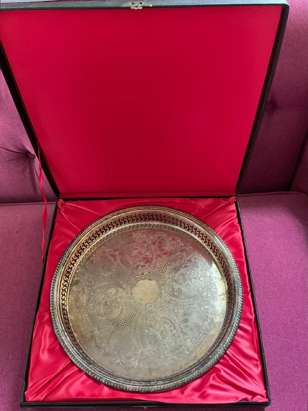 Vintage Viking Plate E.P. Brass Tray - Made in Canada thumbnail