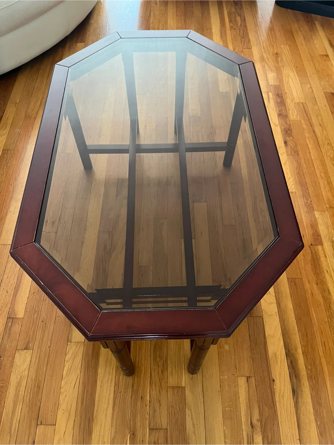 Octagon Glass Coffee Table - photo 3