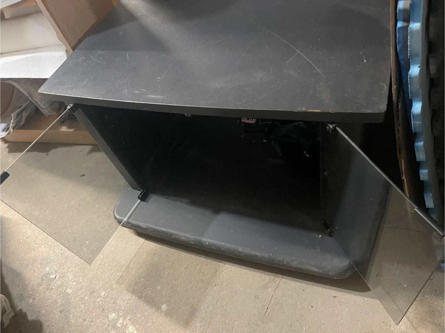 Black TV Stand Cabinet image indicator(2)