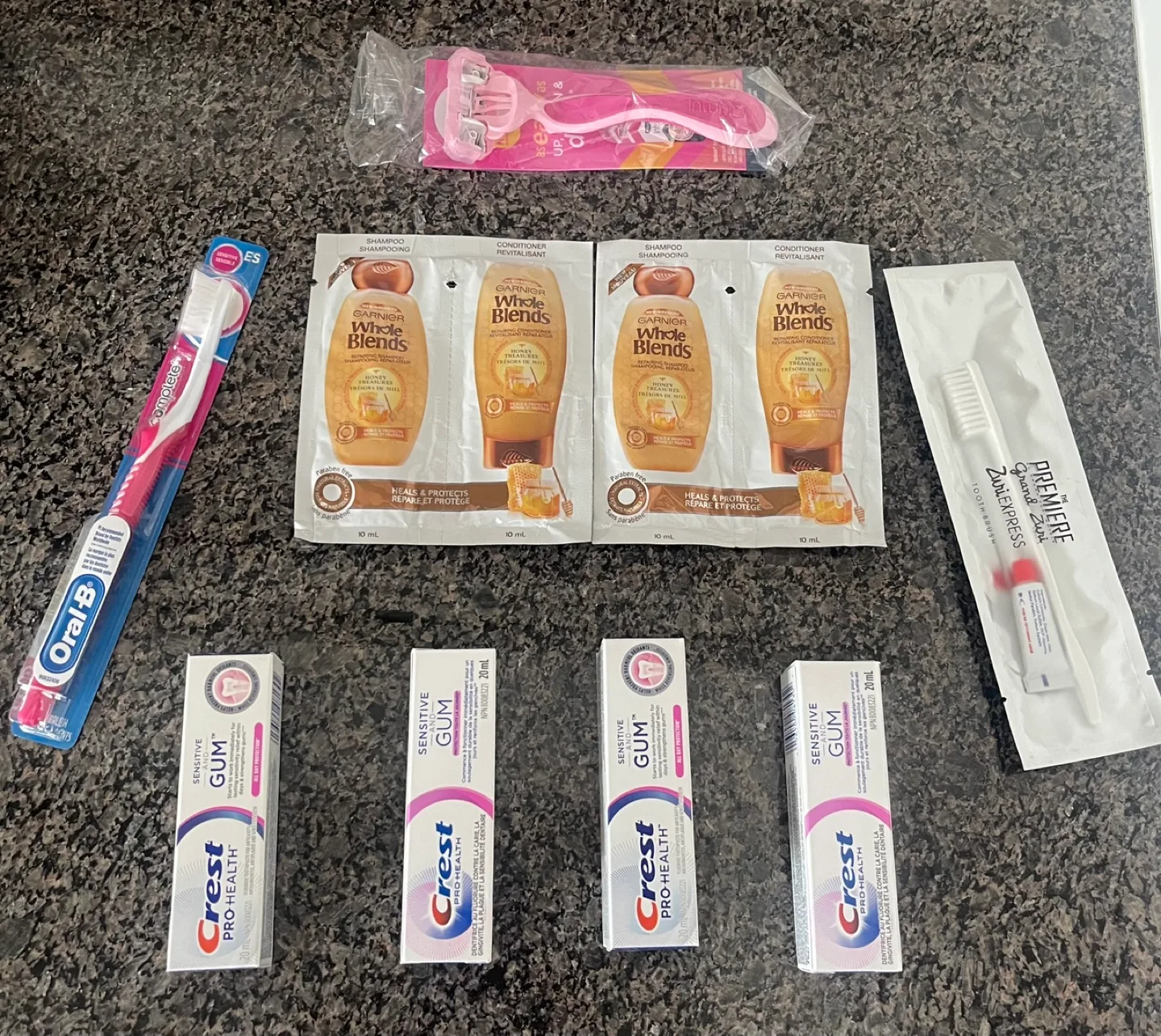 CHRISTMAS GIFTS-TRAVEL SIZE TOILETRIES - Crest, Garnier, Schick image indicator(2)