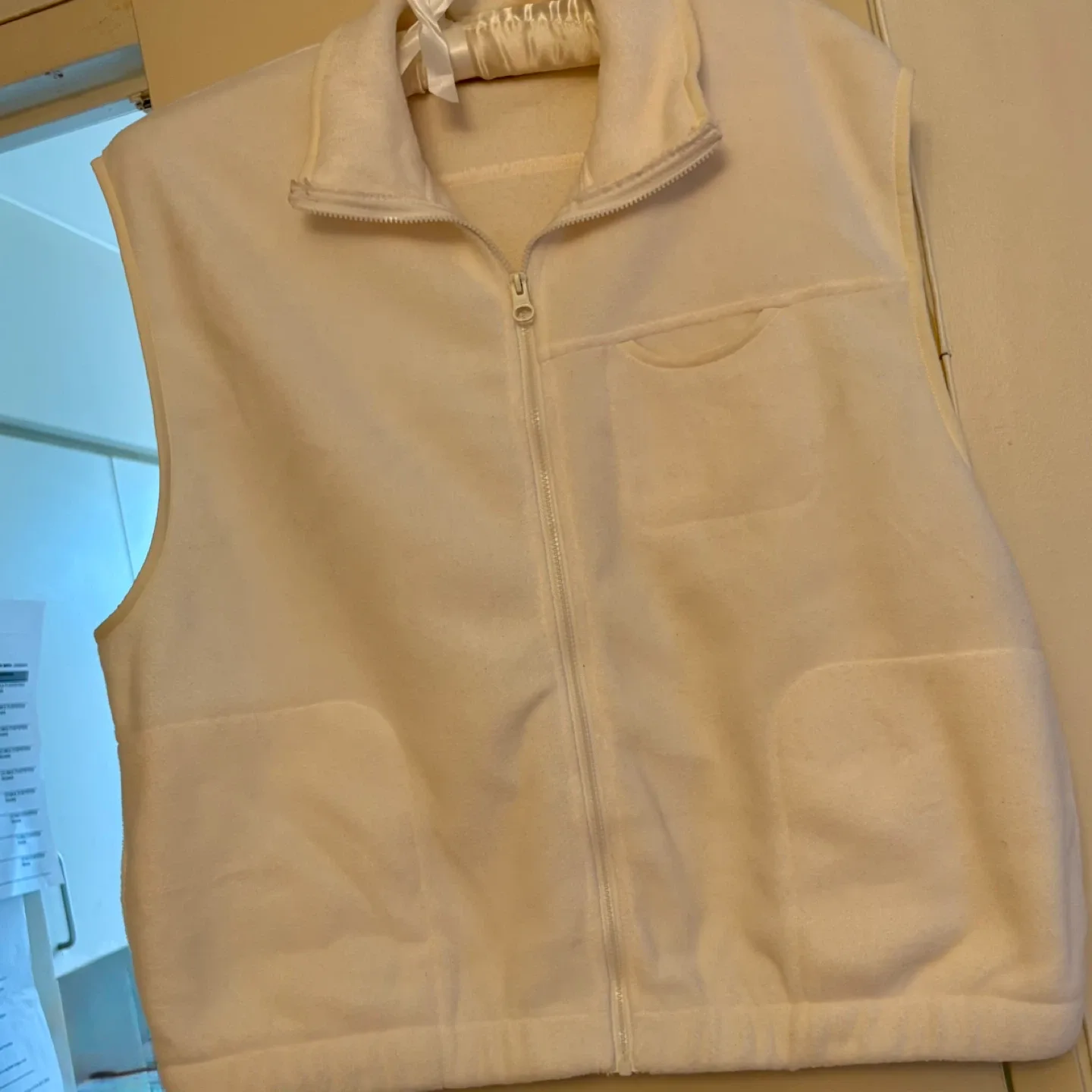 White Fleece Vest thumbnail