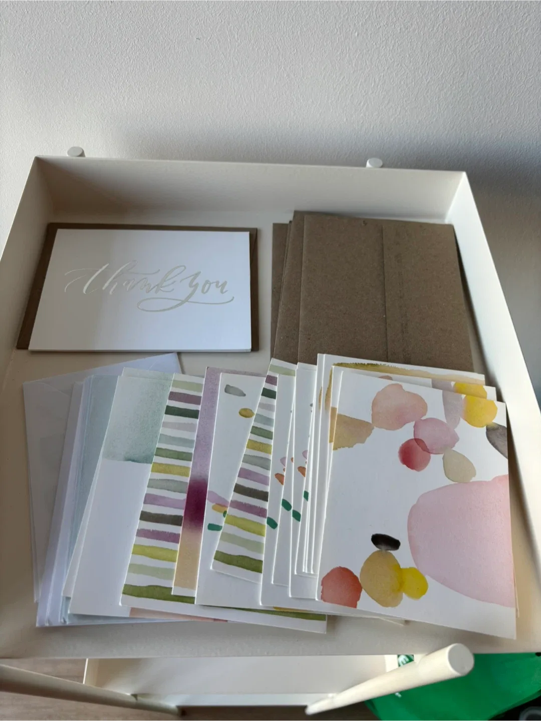 21 Greeting Cards with Envelopes - Blank Generic & Thank You thumbnail
