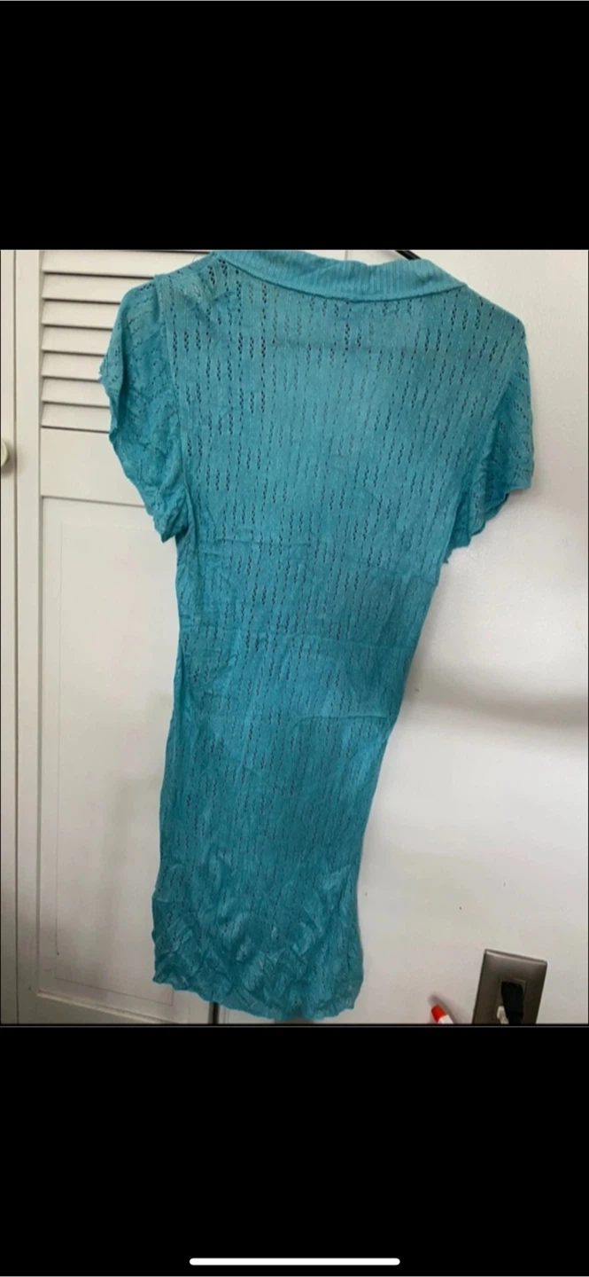Turquoise V-Neck Knit Top🥕 - photo 2