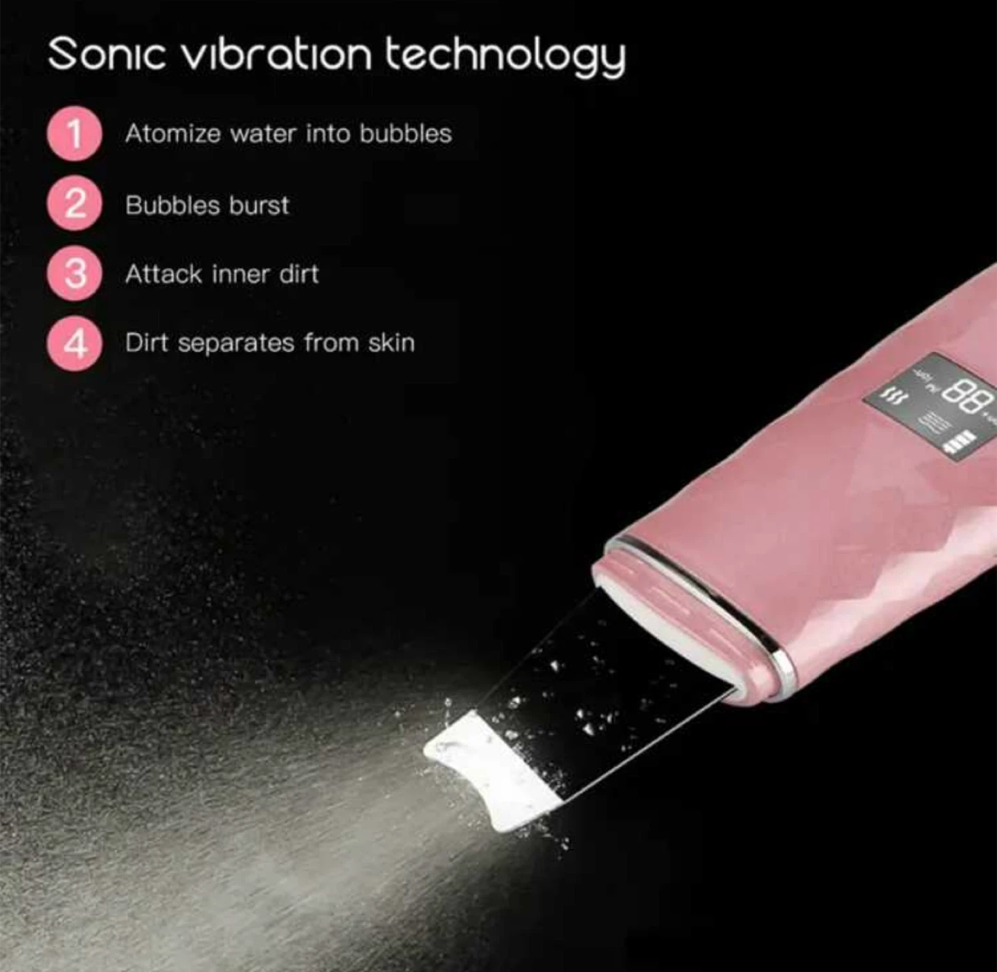 Pink Ultrasonic Skin Scrubber - photo 3