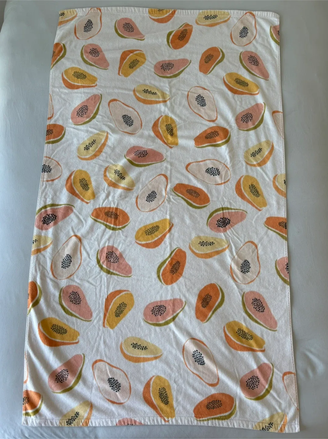 Papaya Fruit Printed Beach Towel from Indigo - 35x60 inches thumbnail