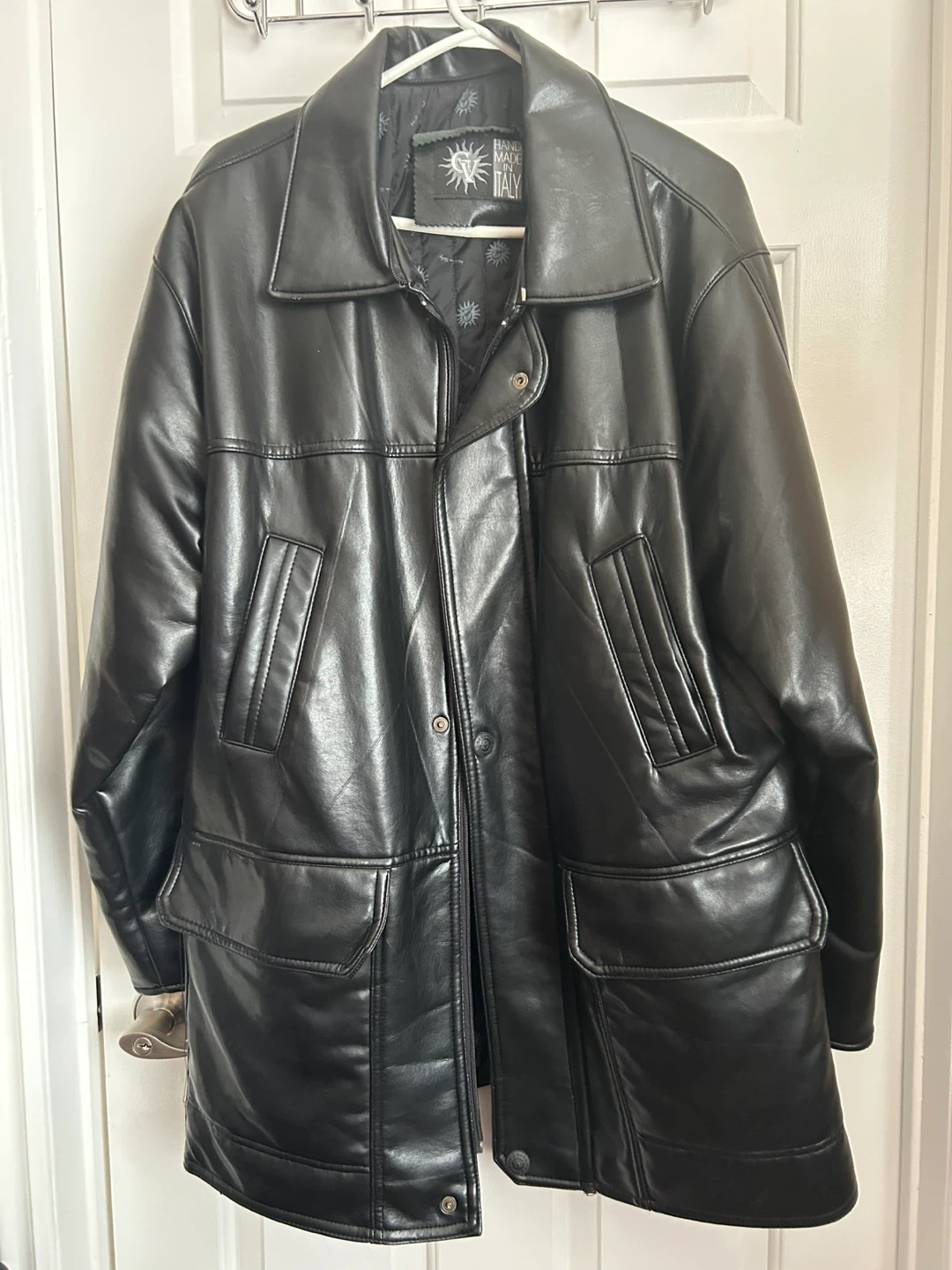 Gianfranco Ferre Black Leather Jacket
