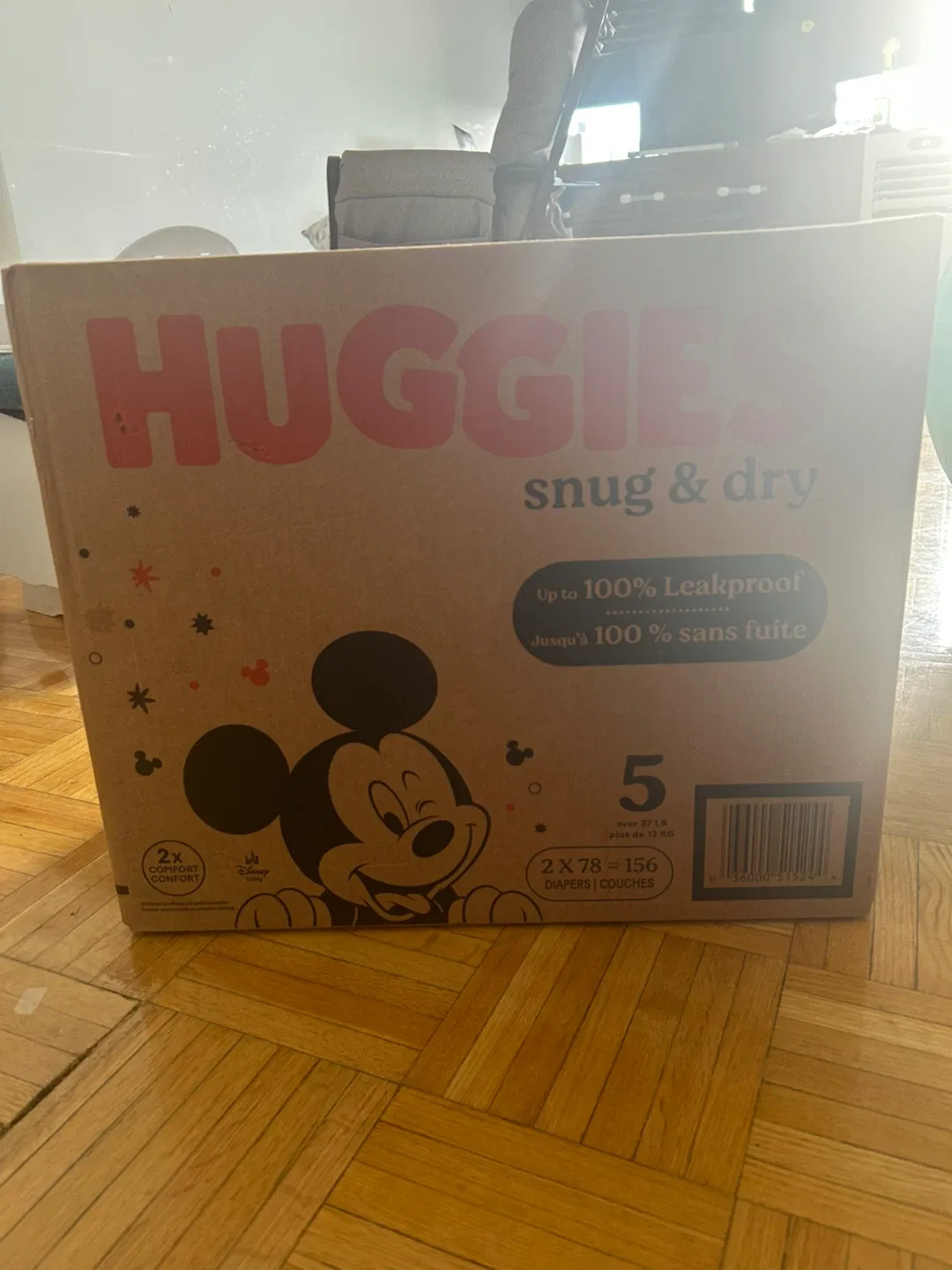 🥕 Huggies Snug & Dry Size 5 Diapers (156 count) image indicator(2)