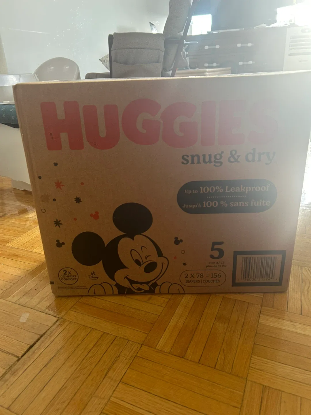 🥕 Huggies Snug & Dry Size 5 Diapers (156 count) image indicator(3)