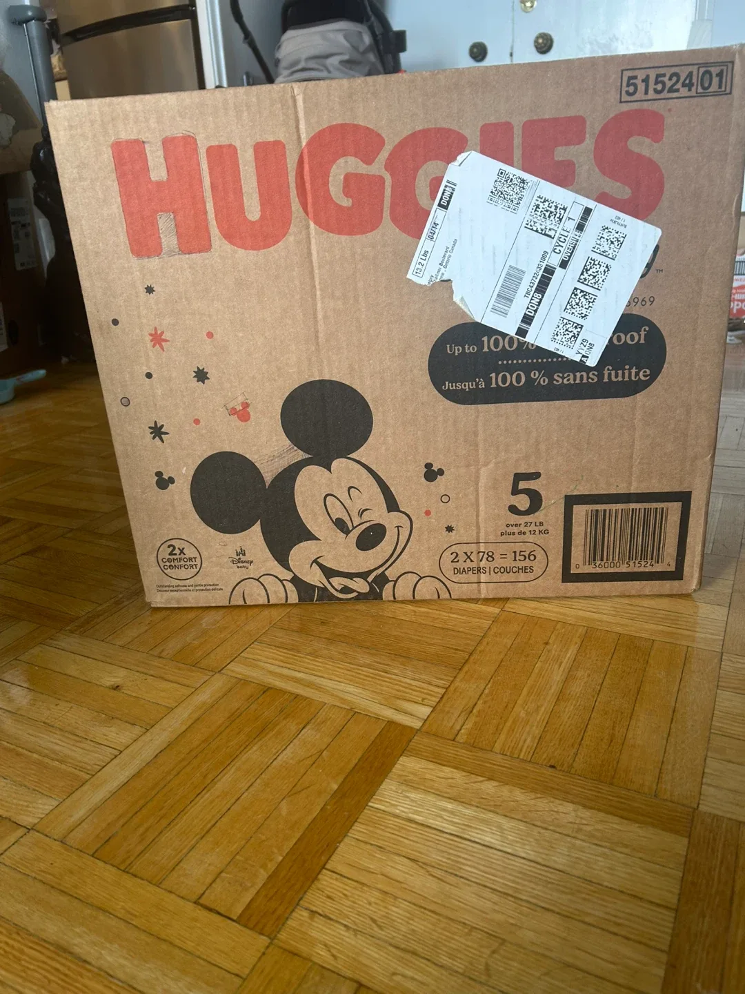 🥕 Huggies Snug & Dry Size 5 Diapers (156 count)