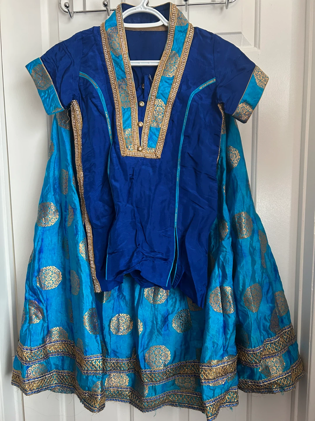Blue & Turquoise Indian Lengha