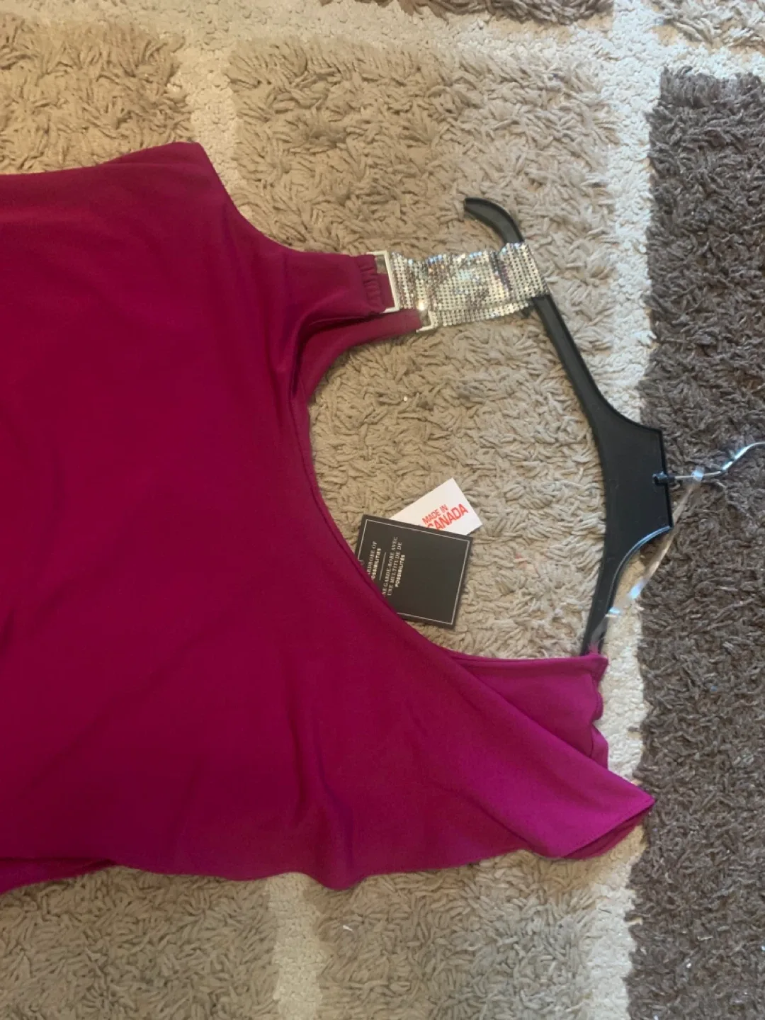 Magenta One-Shoulder Dress thumbnail