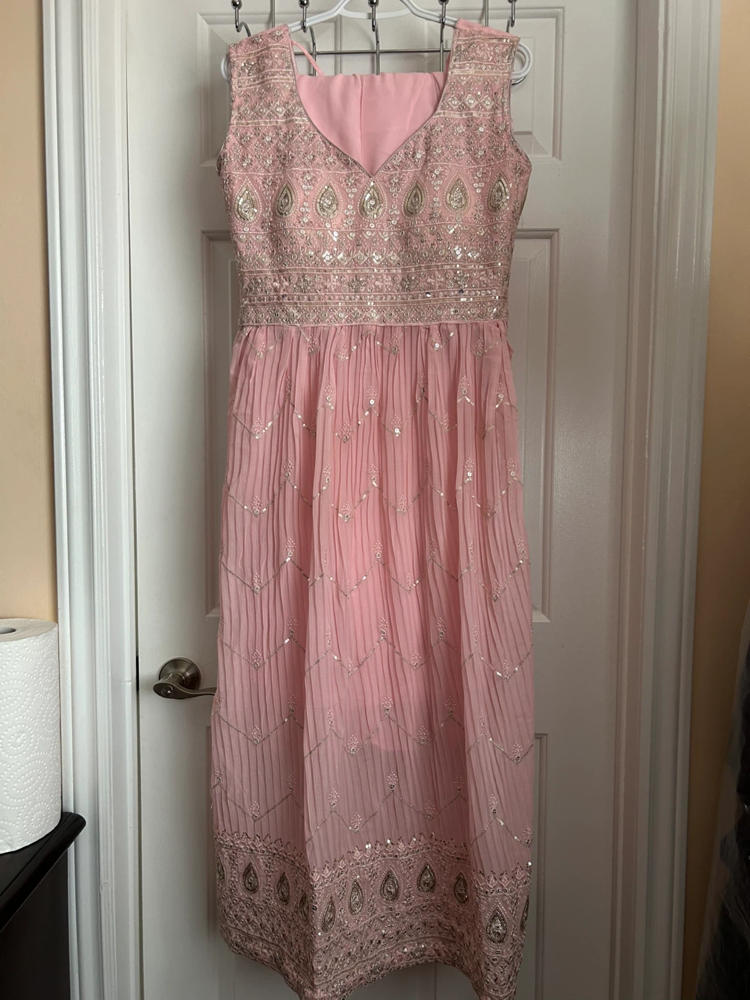 Pink Embellished Plazo