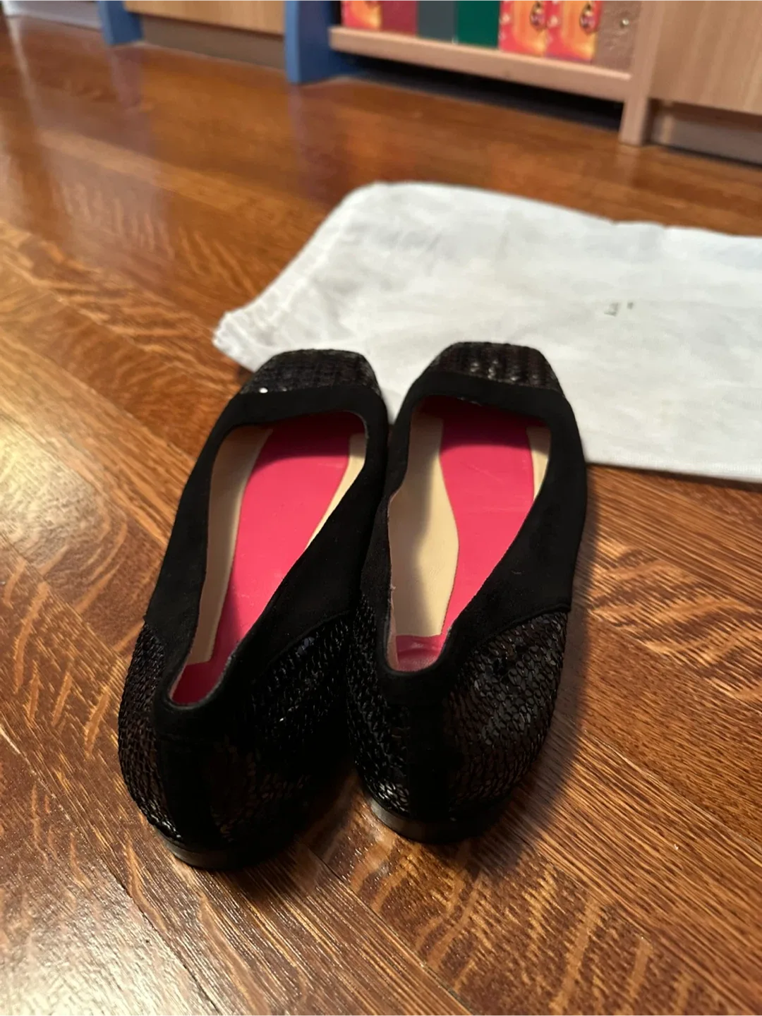 Kate Spade Black Sequin Ballet Flats - Size 8 image indicator(3)