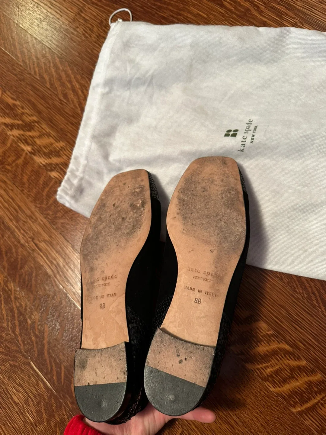 Kate Spade Black Sequin Ballet Flats - Size 8 image indicator(4)