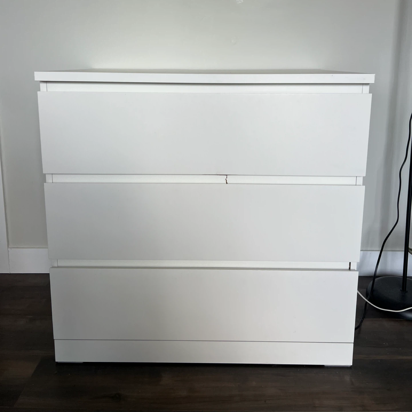 White 3-Drawer Dresser
