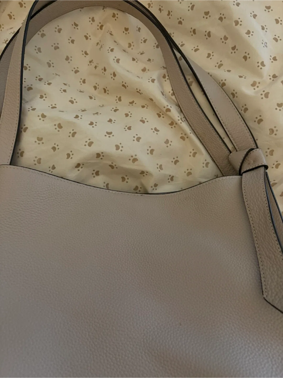 Kate Spade Beige Leather Hobo Bag image indicator(2)