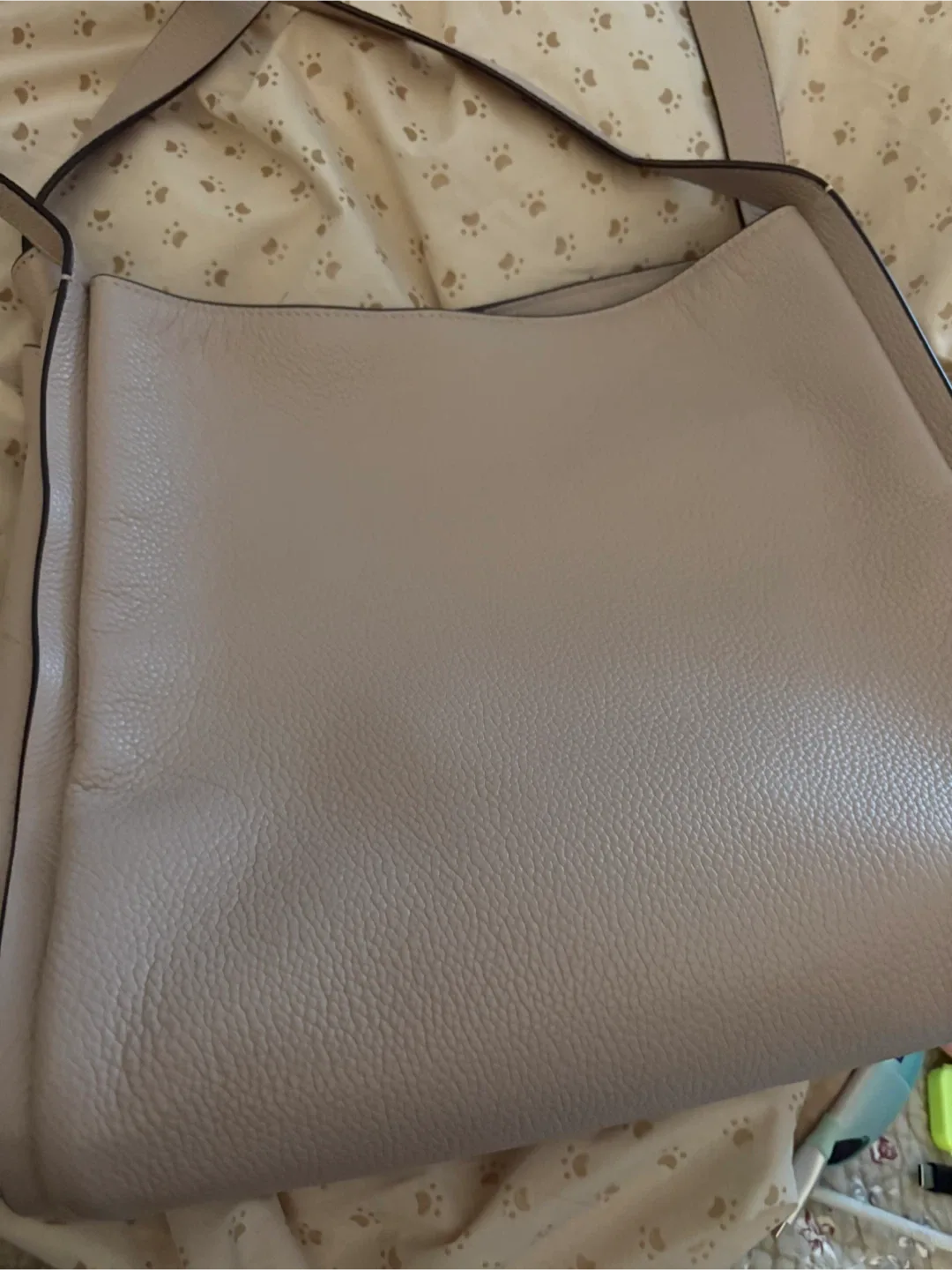 Kate Spade Beige Leather Hobo Bag image indicator(6)
