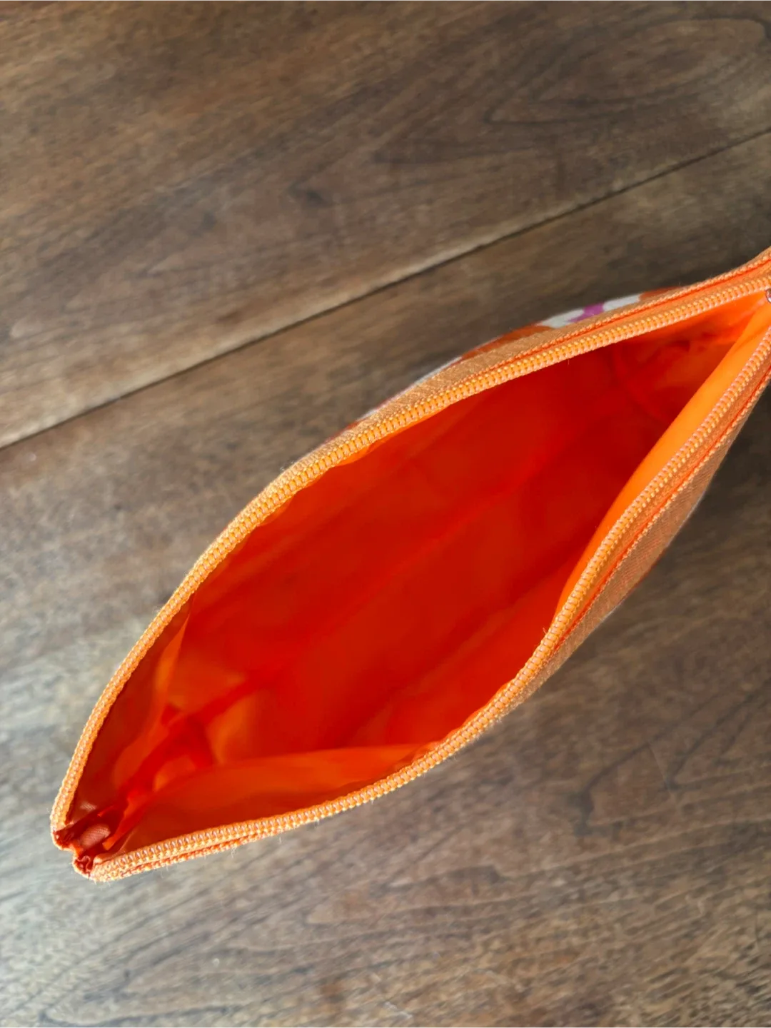 Clinique Floral Zipper Pouch - Orange, Pink & White image indicator(4)