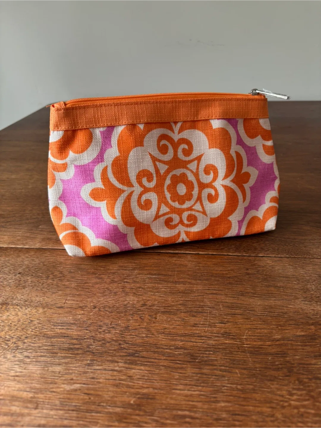 Clinique Floral Zipper Pouch - Orange, Pink & White image indicator(5)