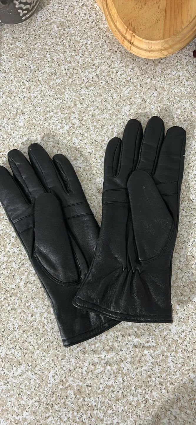 Leather Gloves - Black thumbnail