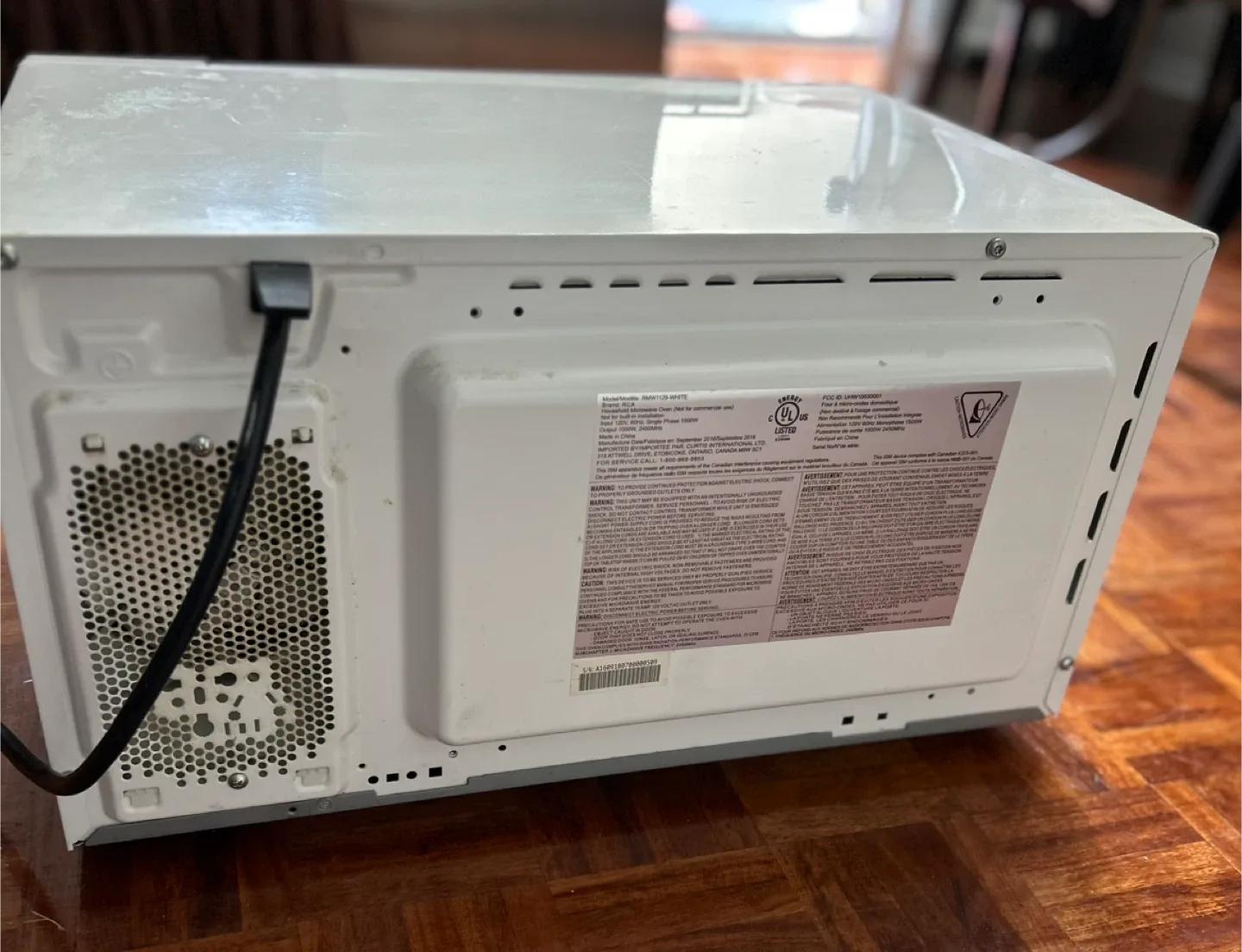 RCA Microwave image indicator(3)