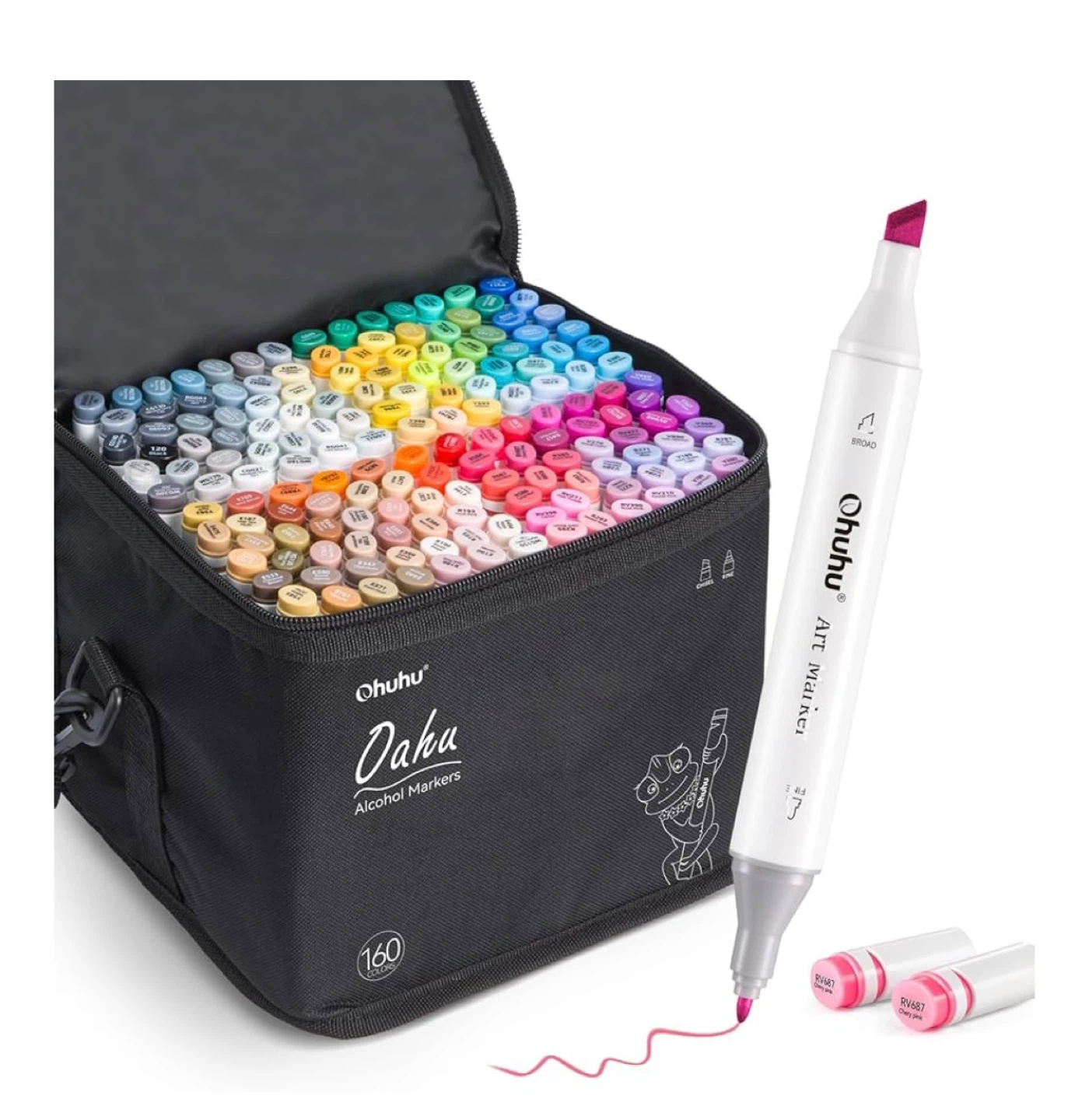 Ohuhu Oahu 160 Dual Tip Alcohol Markers - Art Markers