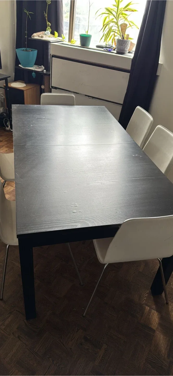 Extendable Dining Table - Black image indicator(2)