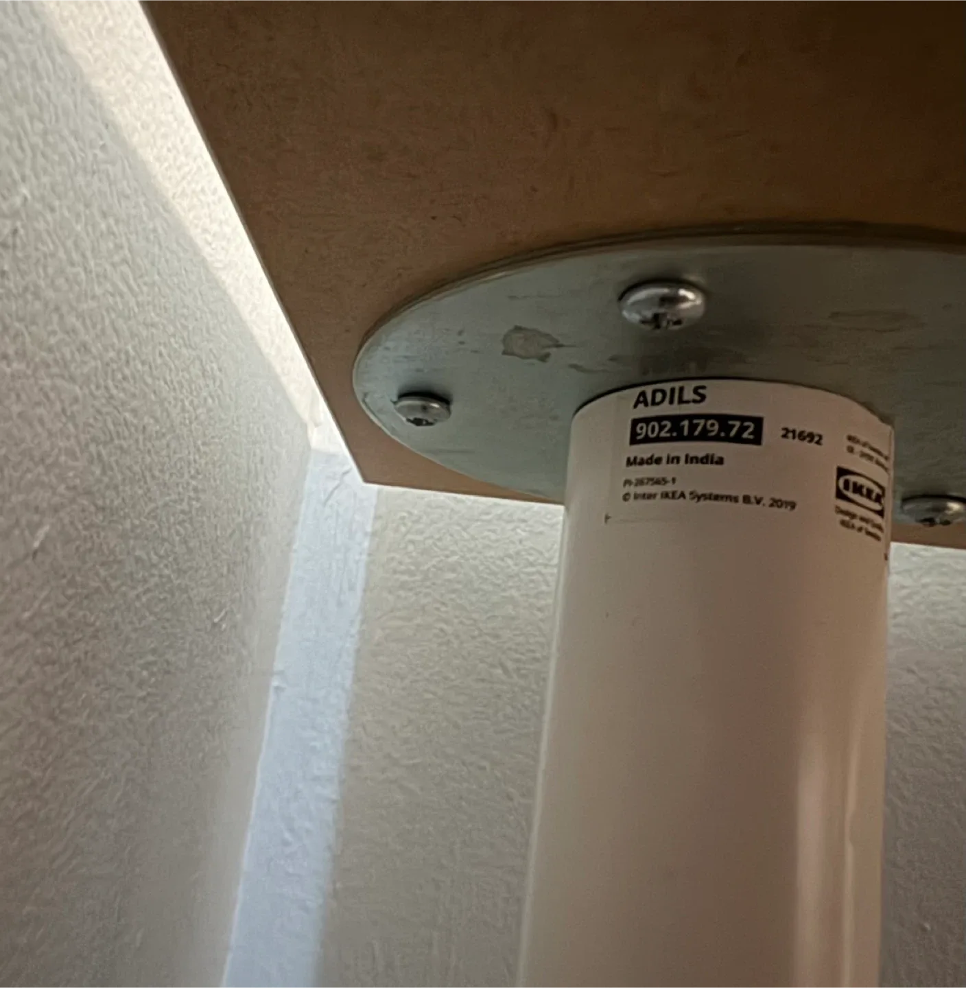 IKEA LAGKAPTEN / ADILS 🥕Desk - White, 120x60 cm image indicator(9)