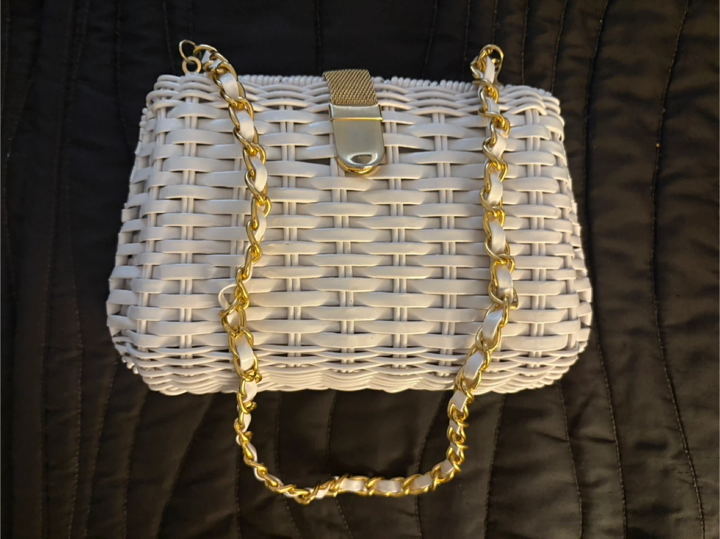 White Woven Clutch Purse - photo 3