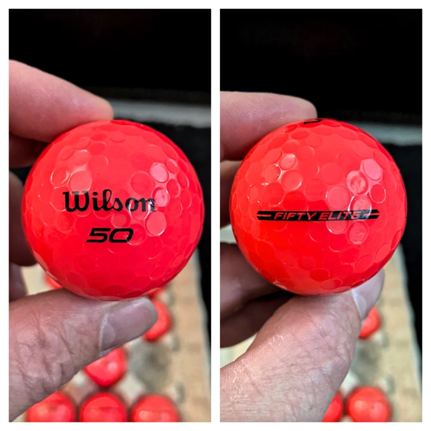 18 Wilson Fifty Elite Red Golf Balls - photo 3