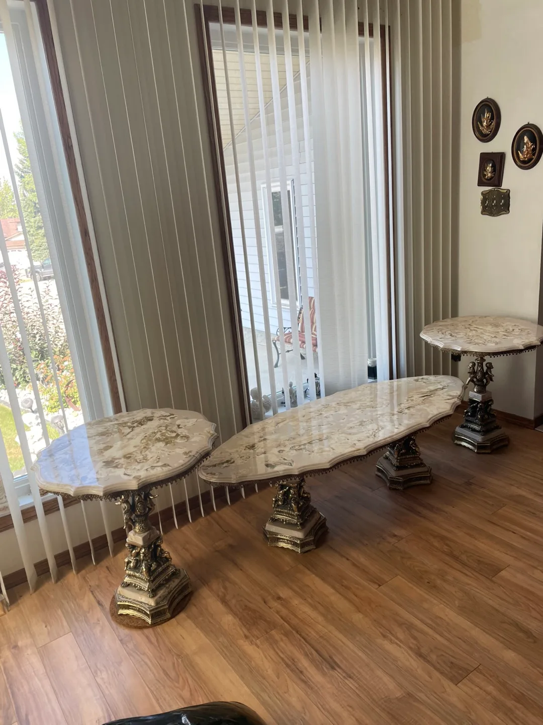 Marble Top Coffee Table & End Tables Set image indicator(5)