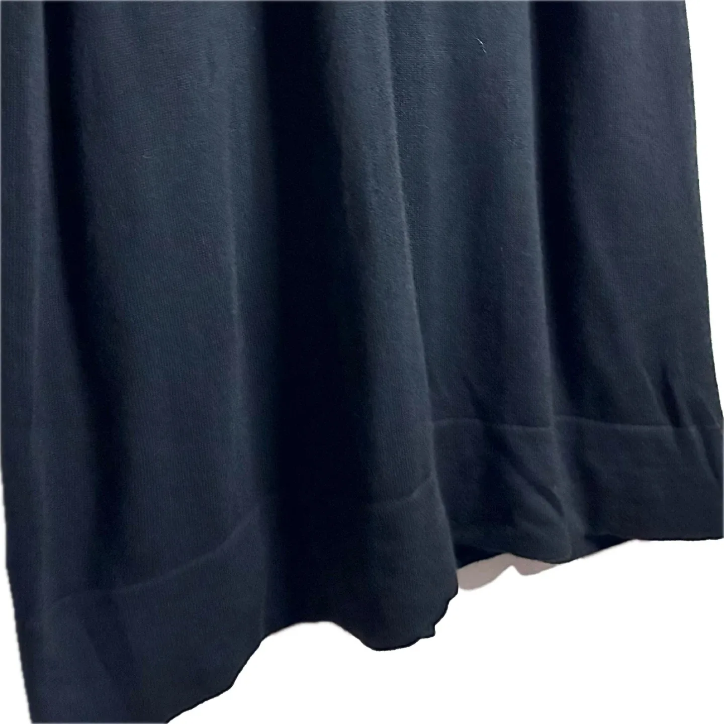 Repeat Black Merino Wool Sweater Dress Bell Sleeve Size Small image indicator(6)