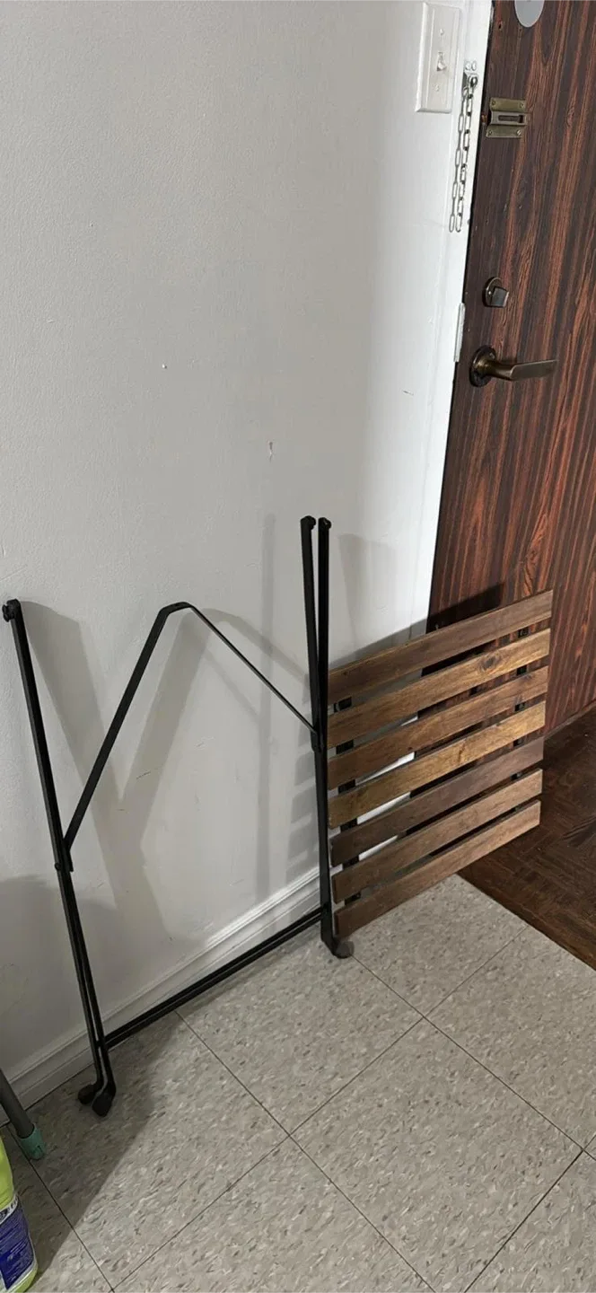 Folding Table - Wood and Metal image indicator(2)