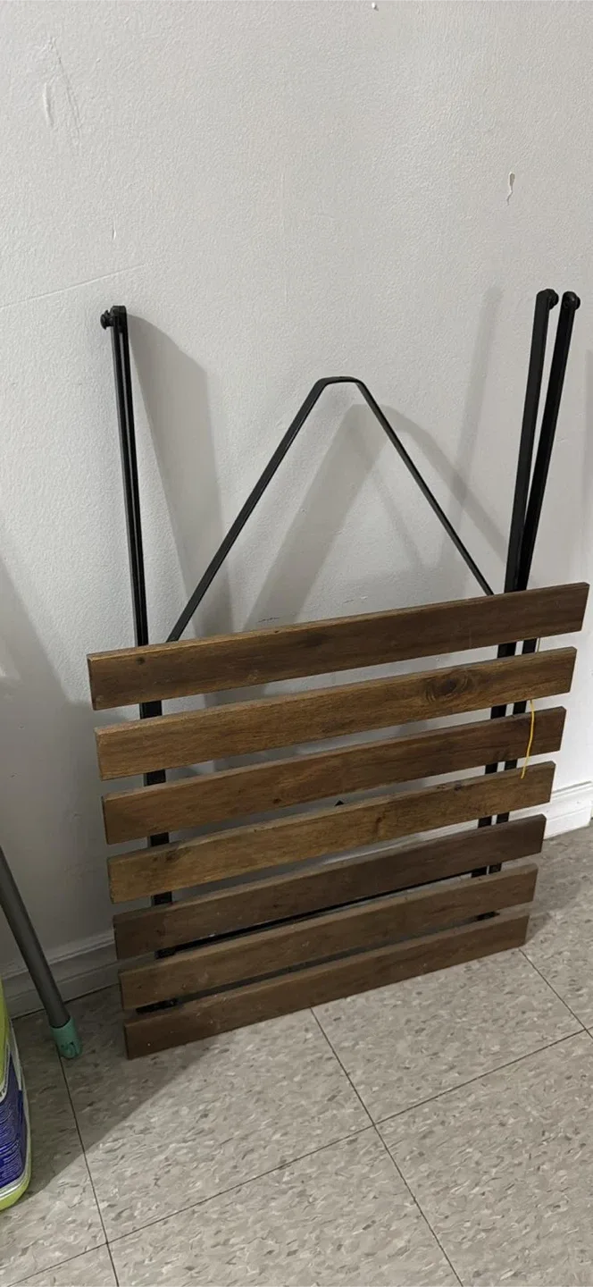 Folding Table - Wood and Metal thumbnail