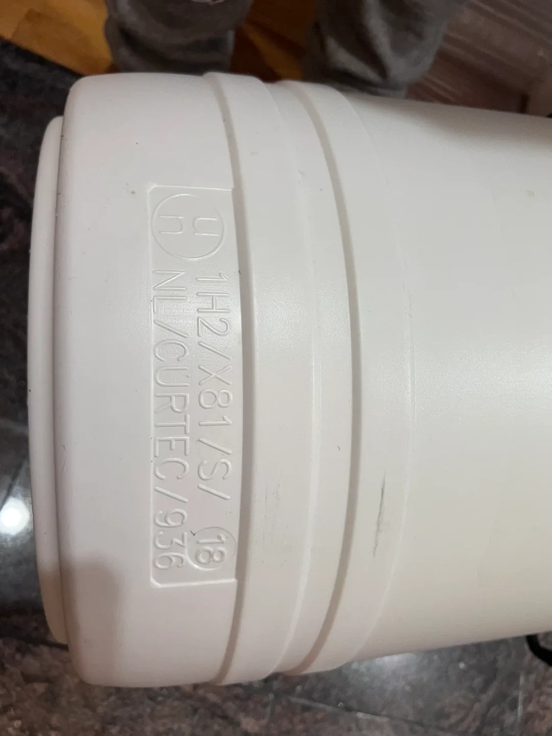 White Plastic Barrel with Red Lid image indicator(3)