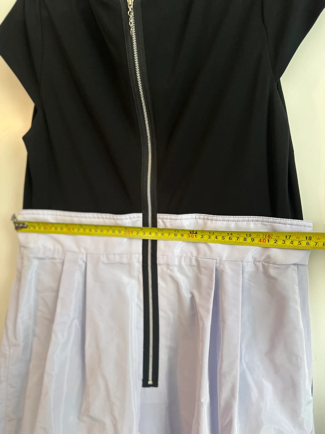 Black & Lilac Dress with Lace Trim - Size M/L - photo 3