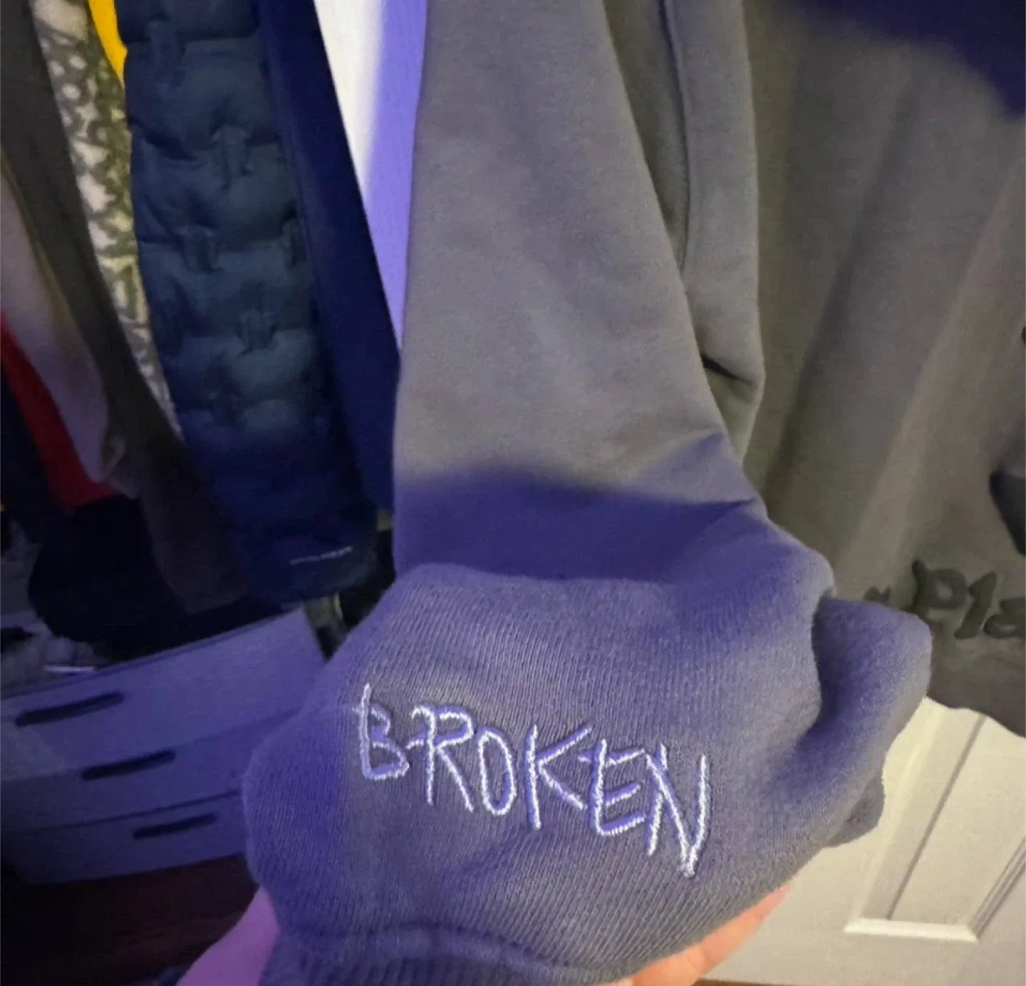 Broken Planet Hidden In The Dark Hoodie Gray - NWT image indicator(3)