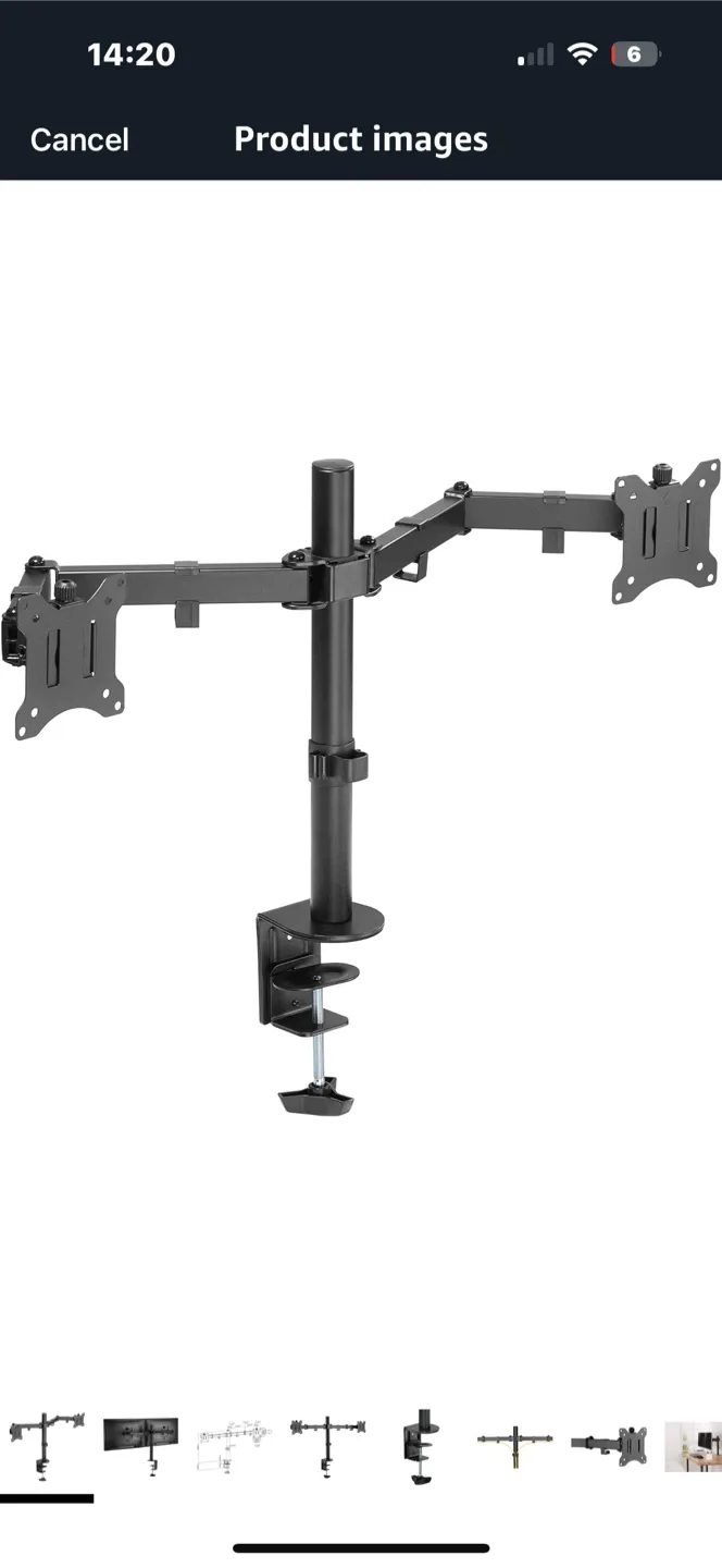 Dual Monitor Desk Mount thumbnail