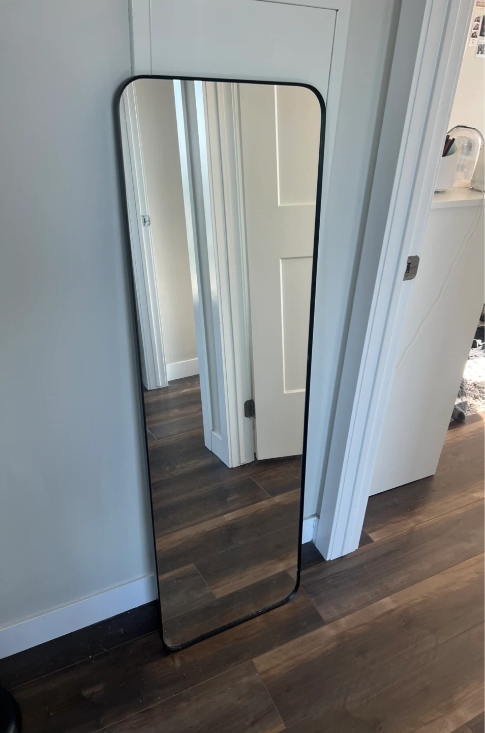 Full Length Mirror - Black Frame - photo 2