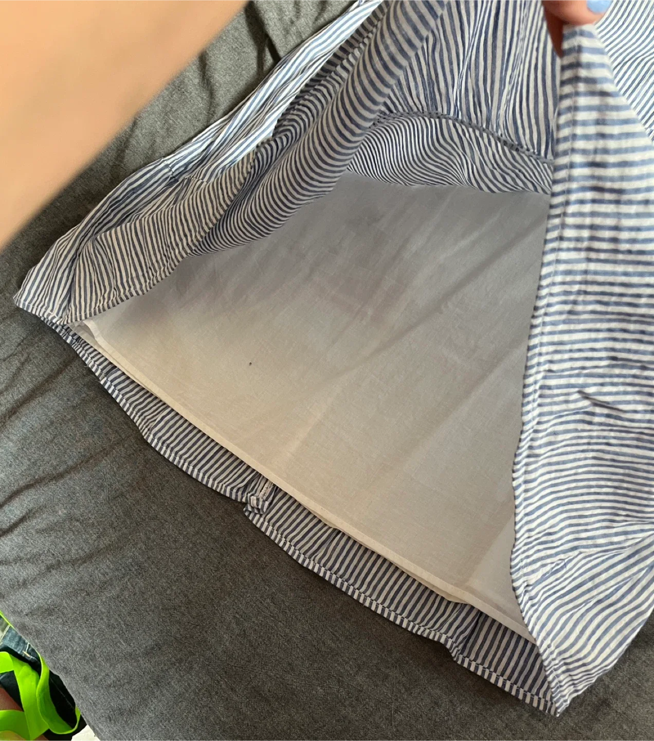 Old Navy Blue Striped Dress - Size L image indicator(5)