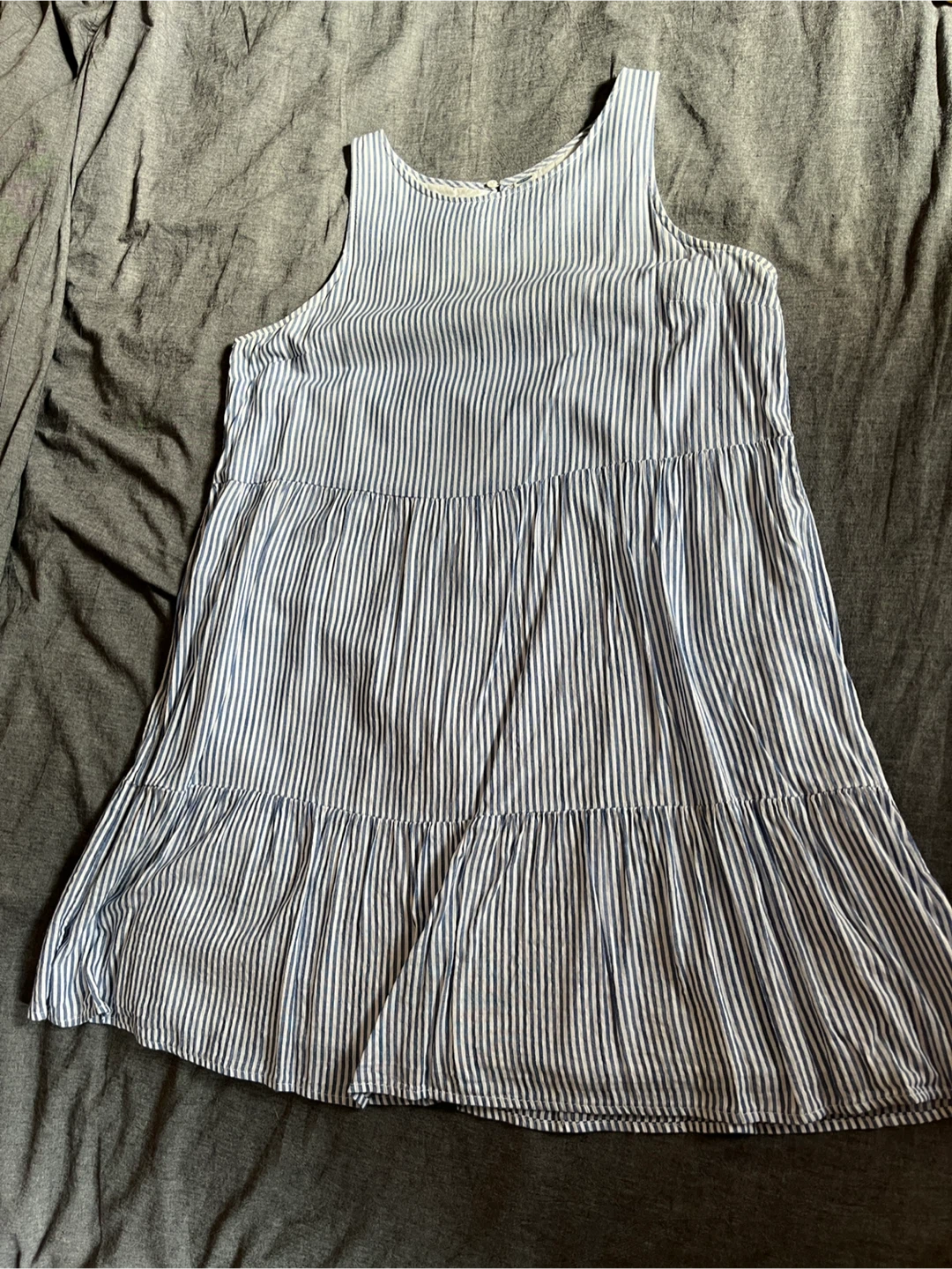 Old Navy Blue Striped Dress - Size L