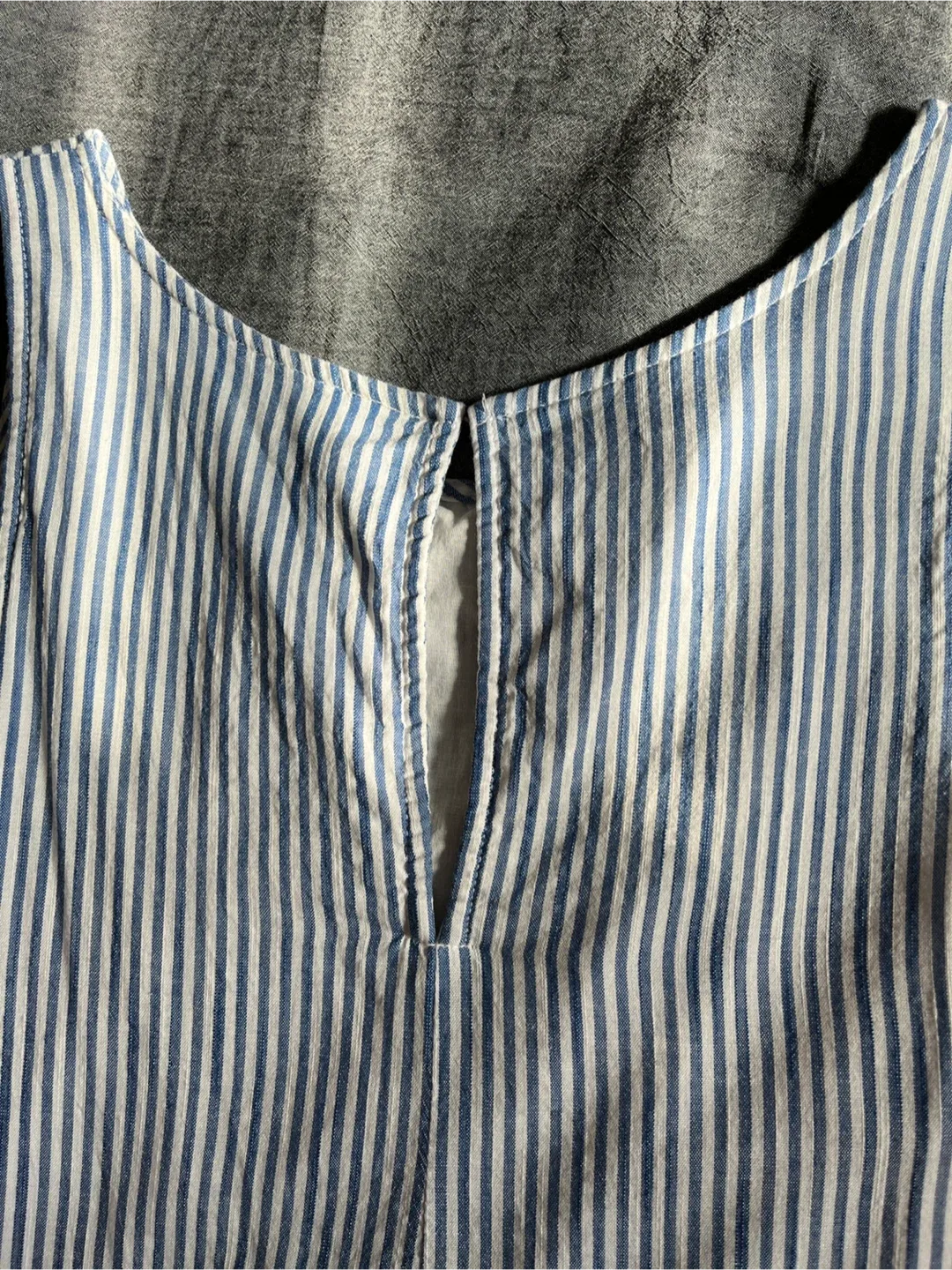 Old Navy Blue Striped Dress - Size L image indicator(4)