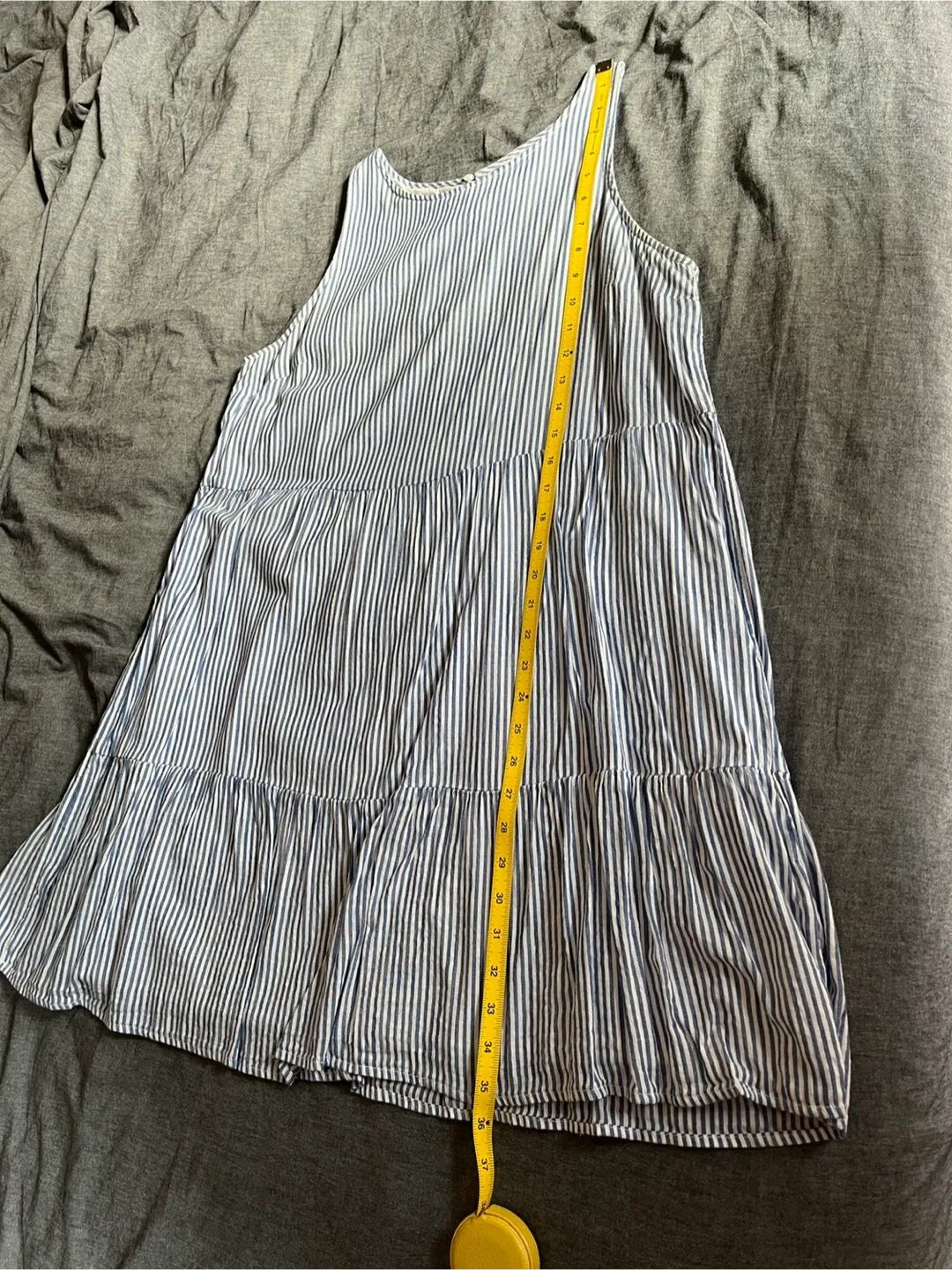 Old Navy Blue Striped Dress - Size L image indicator(8)