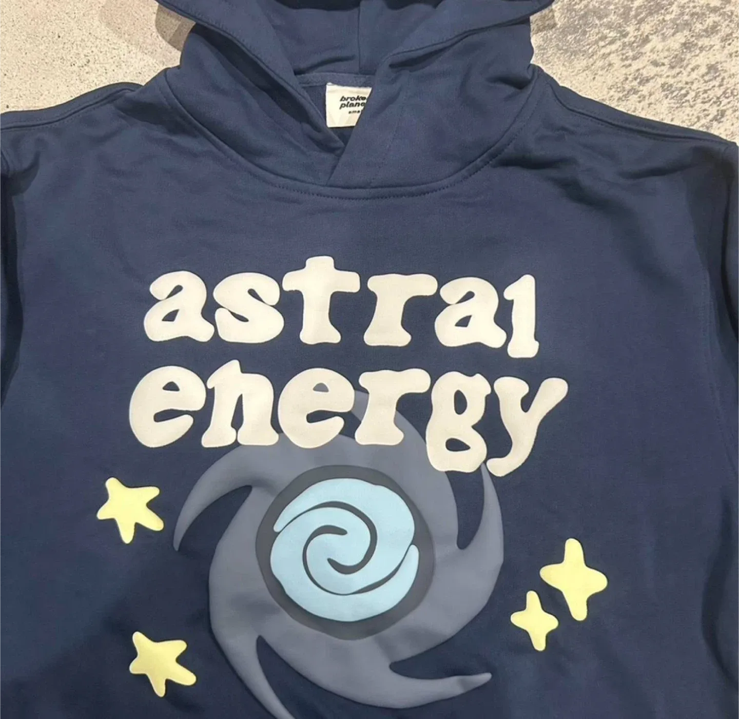 Broken Planet Astral Energy Navy Hoodie Men’s – All Sizes image indicator(2)