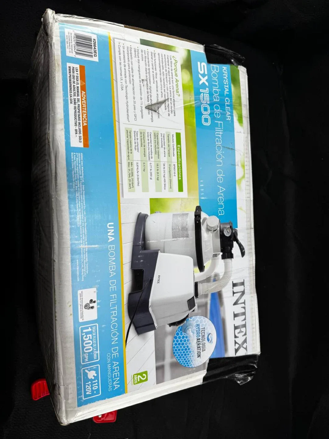 Intex Krystal Clear Sand Filter Pump SX1500 – Used Like New thumbnail